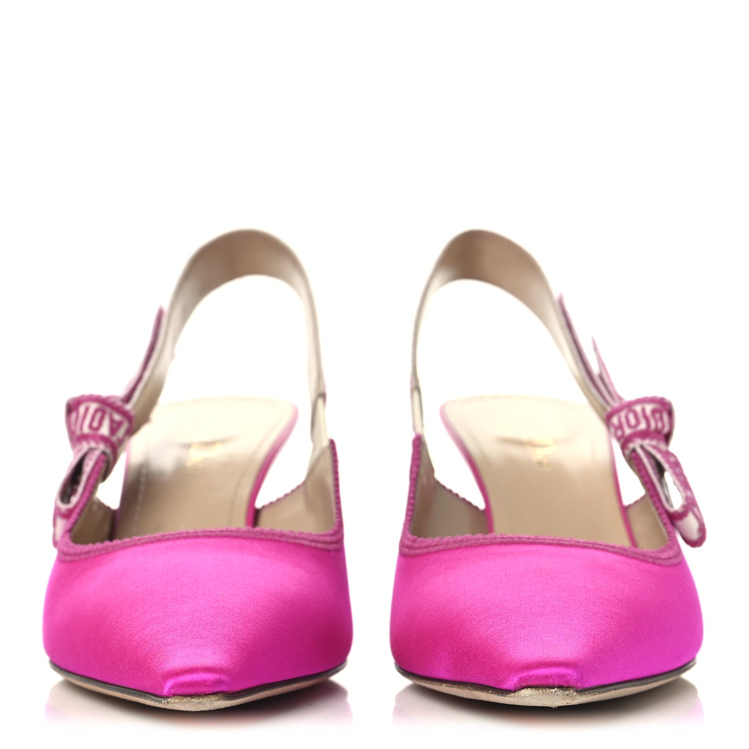 Christian Dior Satin Ribbon Embroidered J'Adior Slingback 65mm