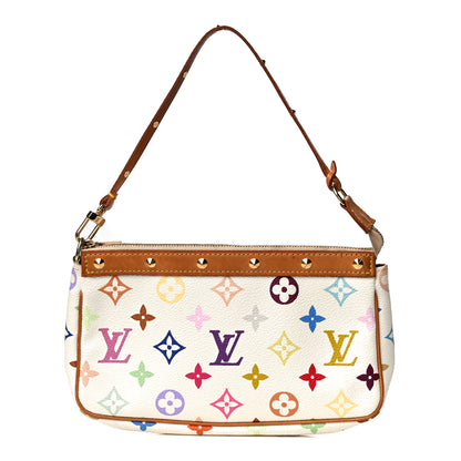 Louis Vuitton Monogram Multicolor Pochette Accessories White 1 of 19