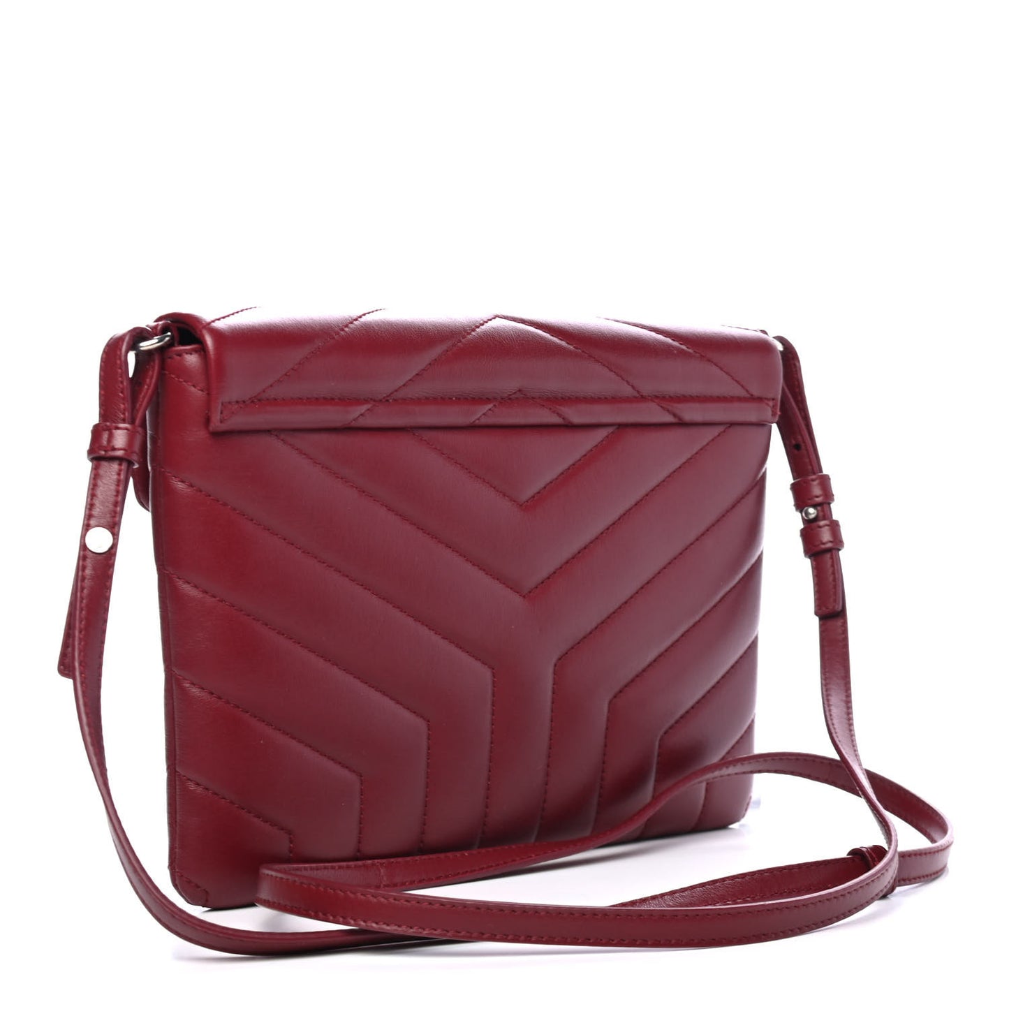 Calfskin Y Quilted Monogram Loulou Flap Bag Palissandre