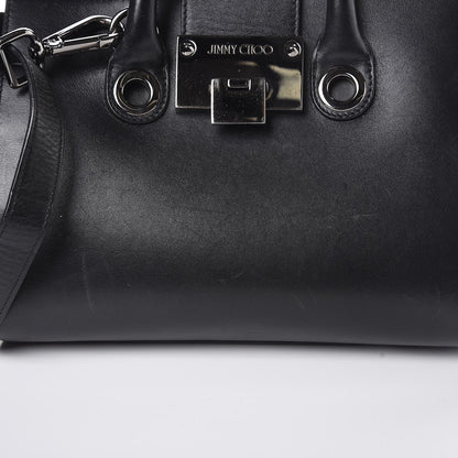 Jimmy Choo Calfskin Suede Small Riley Tote Black 11 of 16