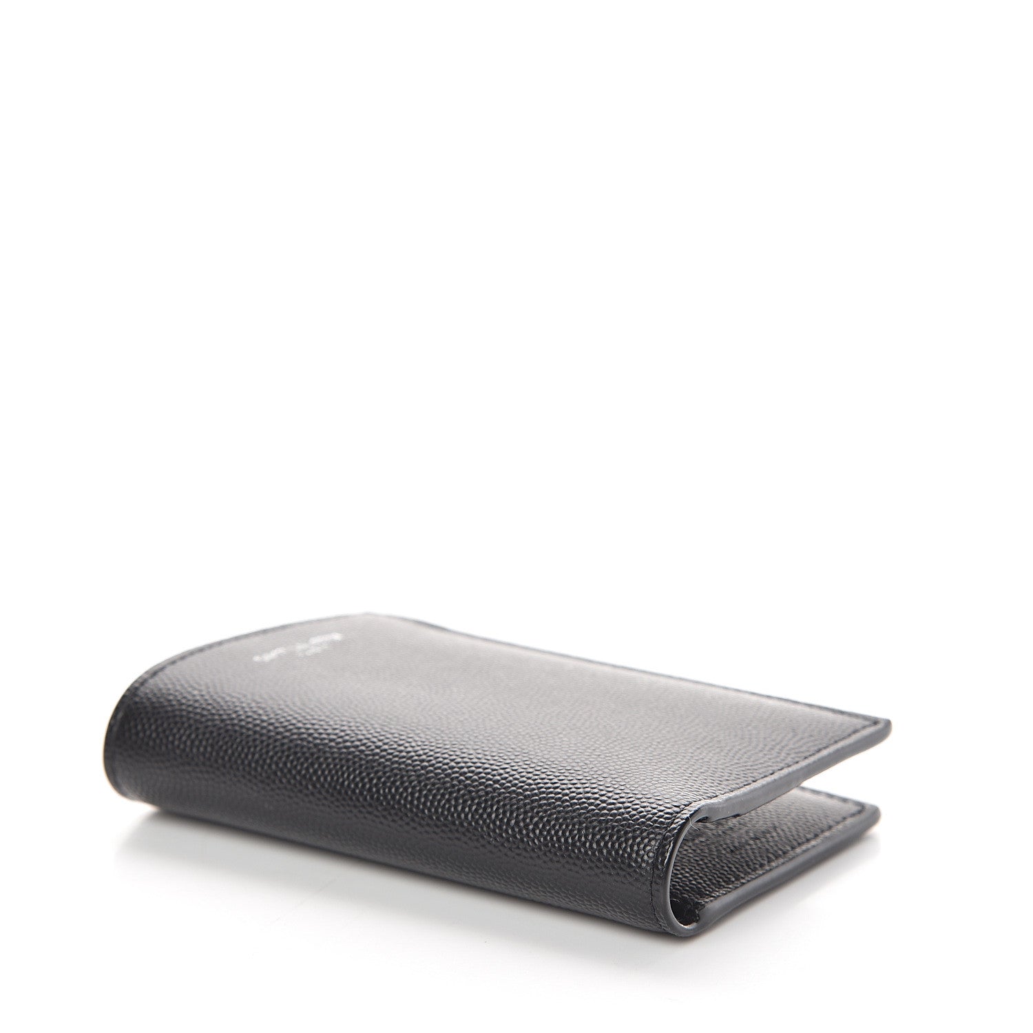 Saint Laurent Grain De Poudre Credit Card Wallet Black 3 of 6