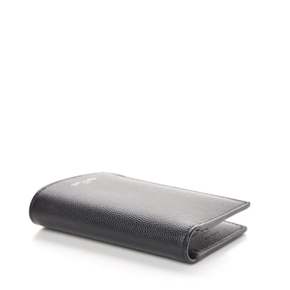 Saint Laurent Grain De Poudre Credit Card Wallet Black 3 of 6