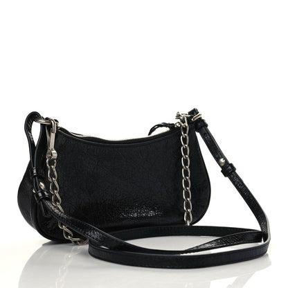 Balenciaga Agneau Arena Le Cagole Mini Purse With Chain Black 3 of 10
