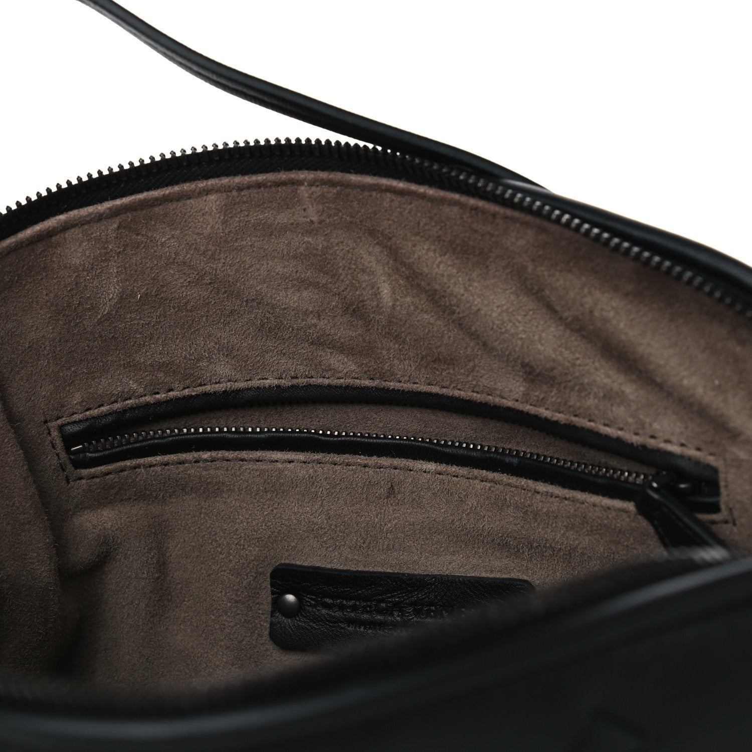 Bottega Veneta Nappa Intrecciato Fringe Nodini Crossbody Messenger Black 5 of 5
