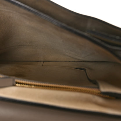 Chloe Calfskin Suede Medium Faye Shoulder Bag Motty Grey 6 of 11