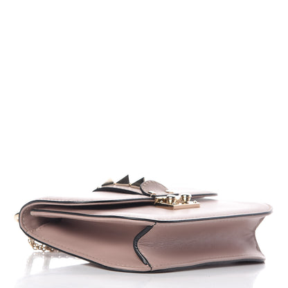 Valentino Garavani Vitello Small Glam Lock Rockstud Flap Poudre 4 of 10