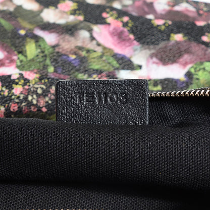 Givenchy Coated Canvas Roses Camouflage Print Medium Antigona Zip Pouch Black 8 of 9