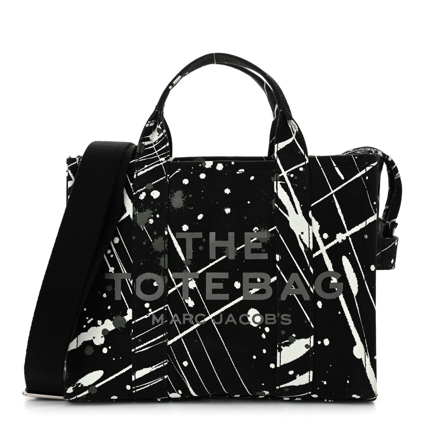 Canvas Splatter Medium The Tote Bag Black