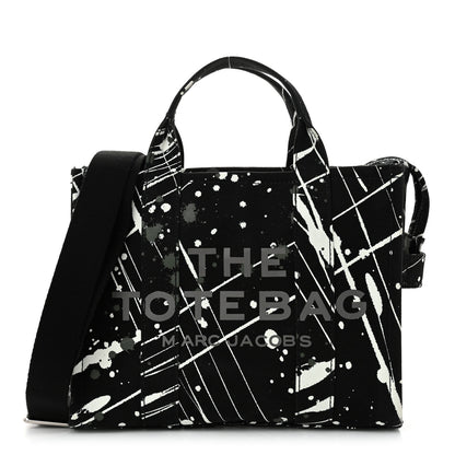 Marc Jacobs Canvas Splatter Medium The Tote Bag Black 1 of 15