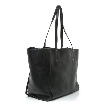 Chloe Smooth Calfskin Medium Milo Shopping Tote Black 3 of 12