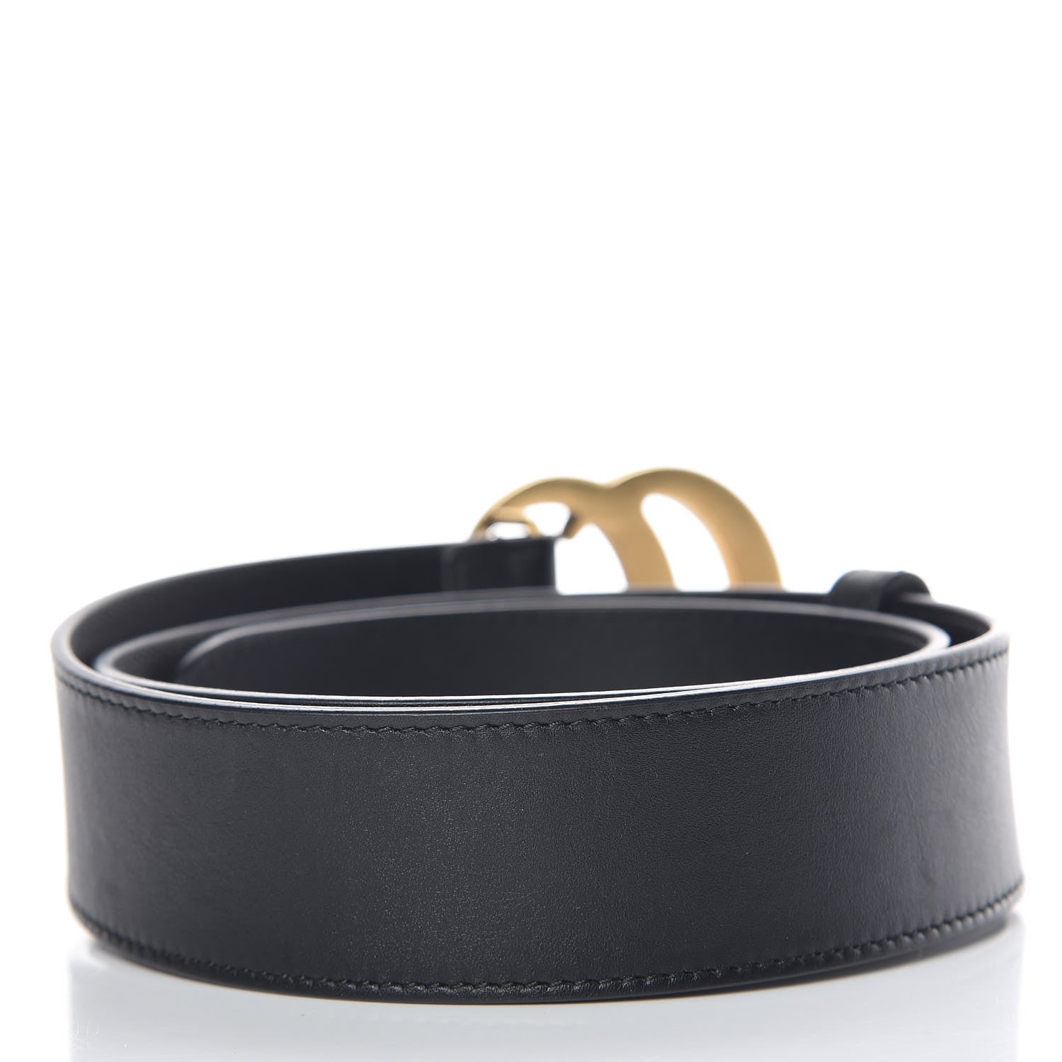 Gucci Calfskin Double G 40mm Belt 75 30 Black 3 of 7