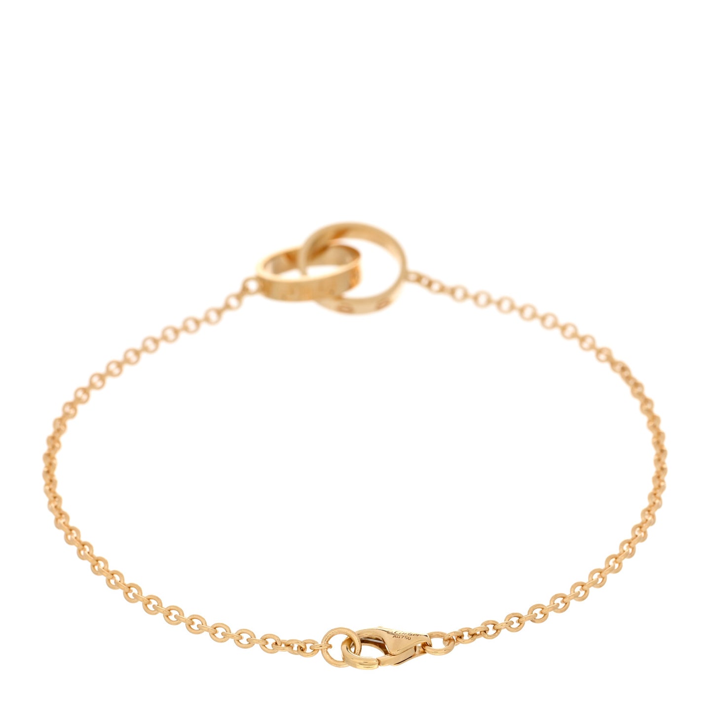 18K Yellow Gold Interlocking LOVE Bracelet