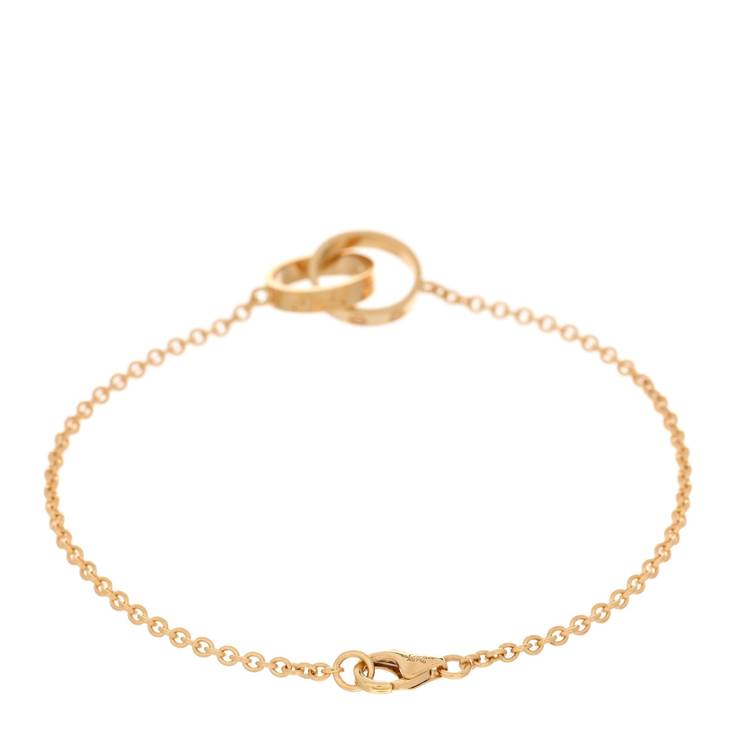 Cartier 18K Yellow Gold Interlocking LOVE Bracelet 3 of 4