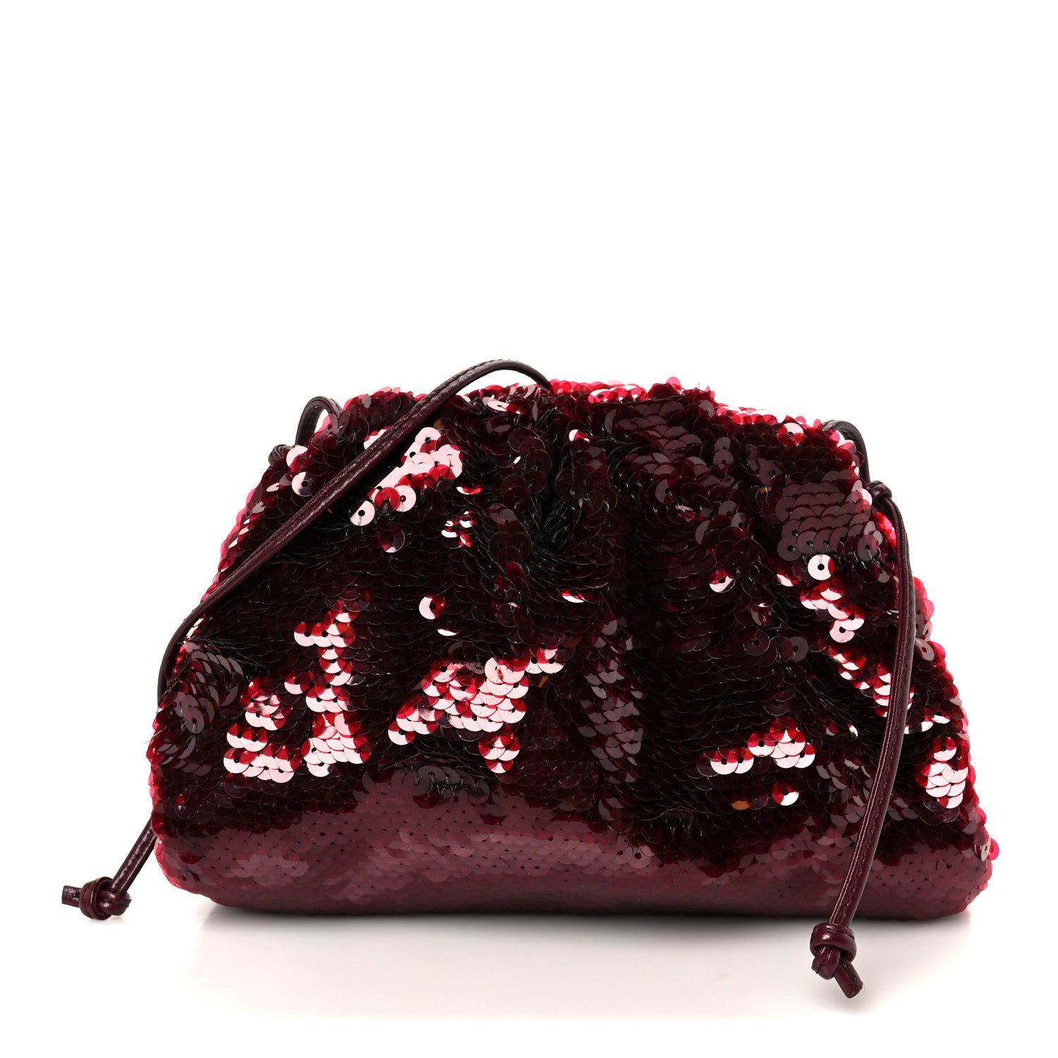 Bottega Veneta Sequin The Mini Pouch Barolo 1 of 11