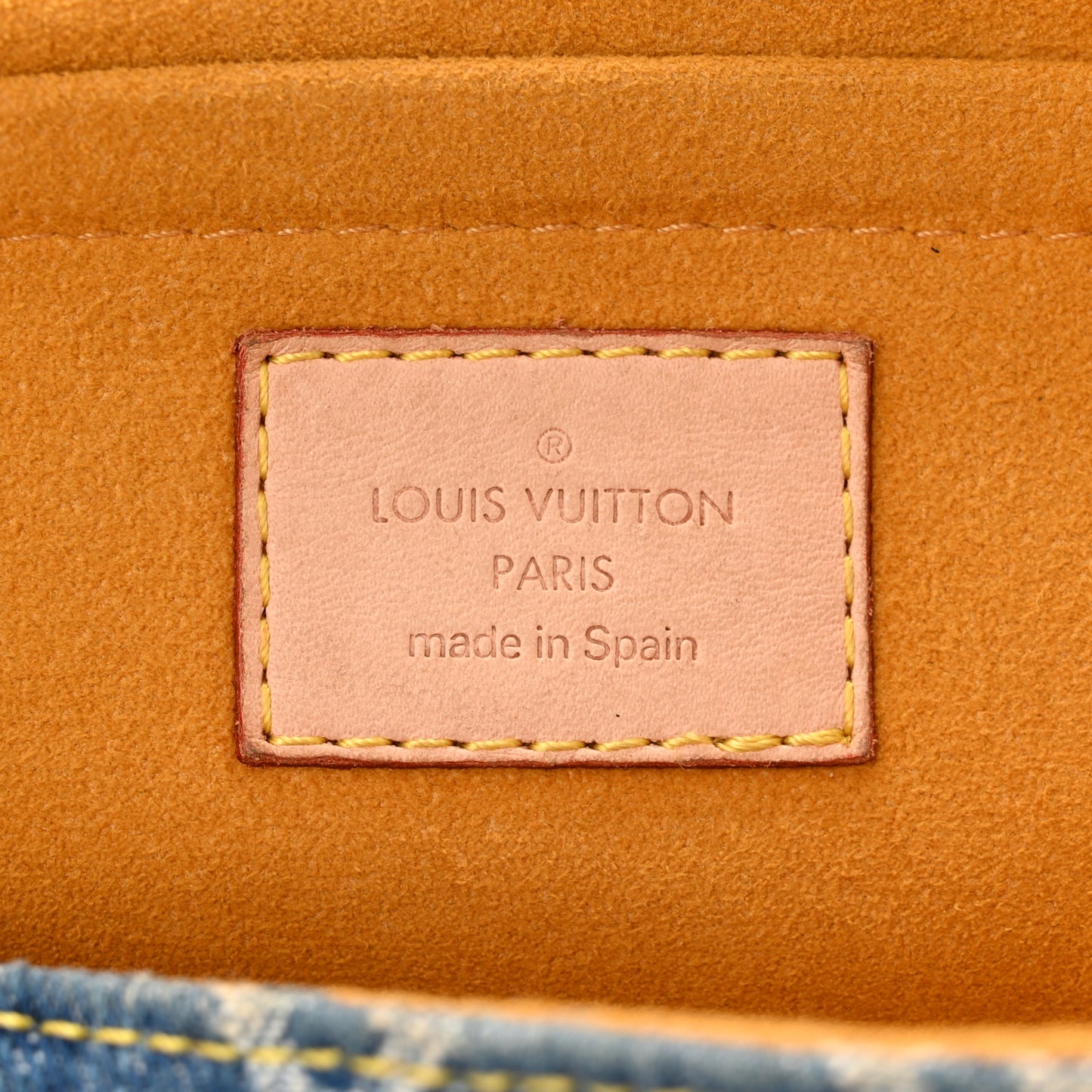 Monogram Denim Mini Pleaty Blue