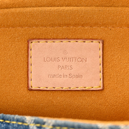 Louis Vuitton Monogram Denim Mini Pleaty Blue 6 of 10