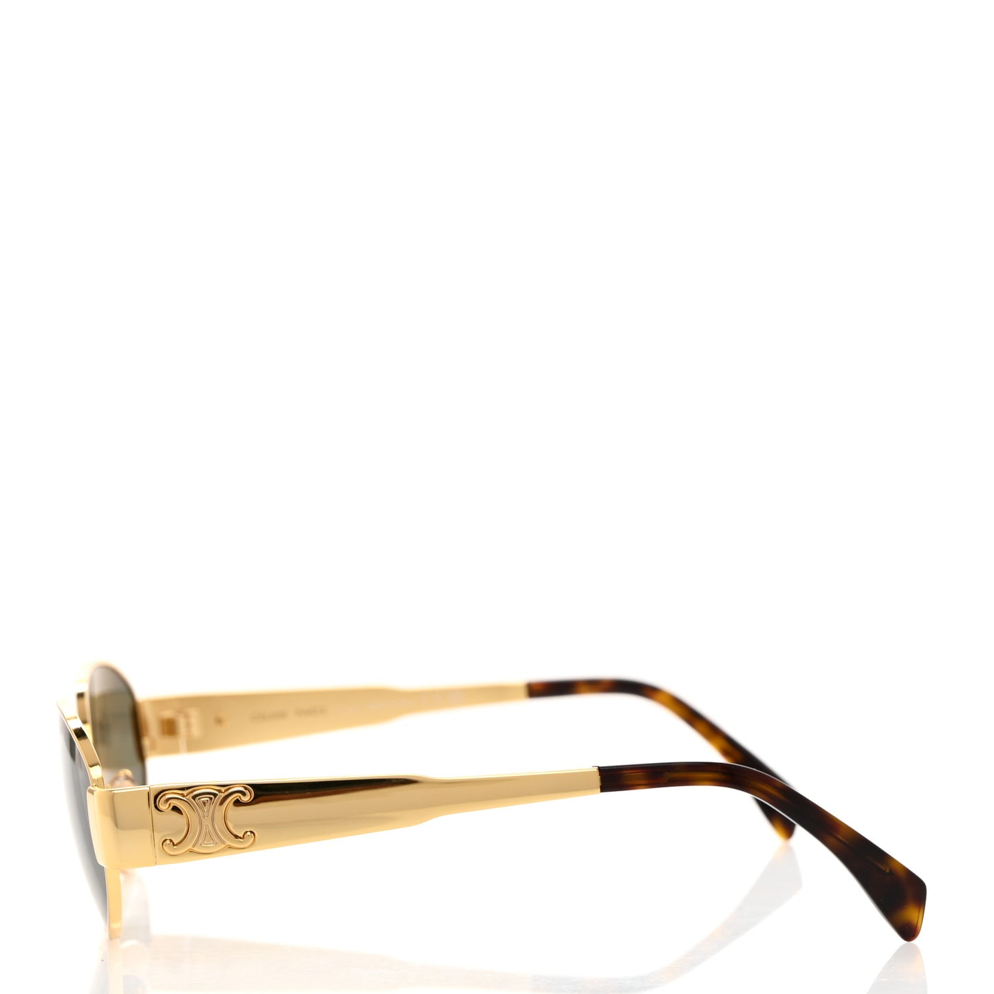 Metal Triomphe 01 Sunglasses CL40235U Gold Green