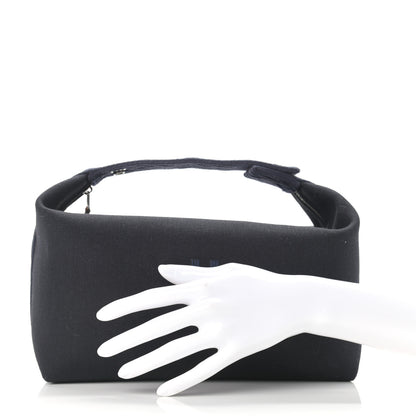 Hermes Canvas Large Bride-A-Brac Pouch Bleu Nuit 2 of 7