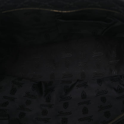 Gucci Guccissima Medium Zippered Shopping Tote Black 5 of 10