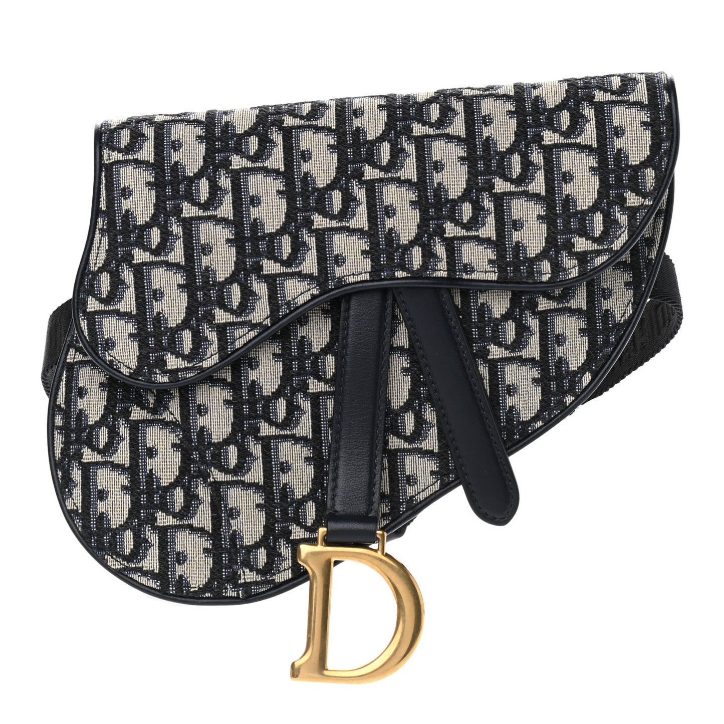 Oblique Saddle Belt Pouch Blue