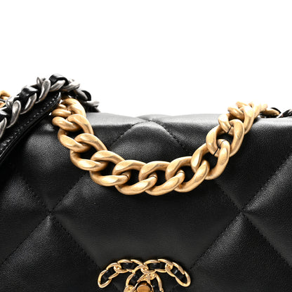 Chanel Lambskin Quilted Medium Chanel 19 Flap Black 8 of 10