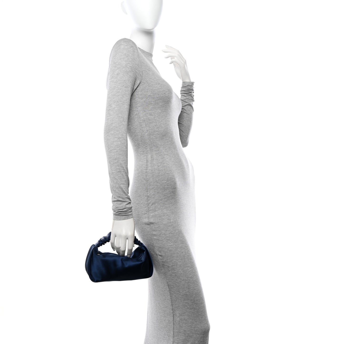 Satin Mini Scrunchie Bag Night Sky