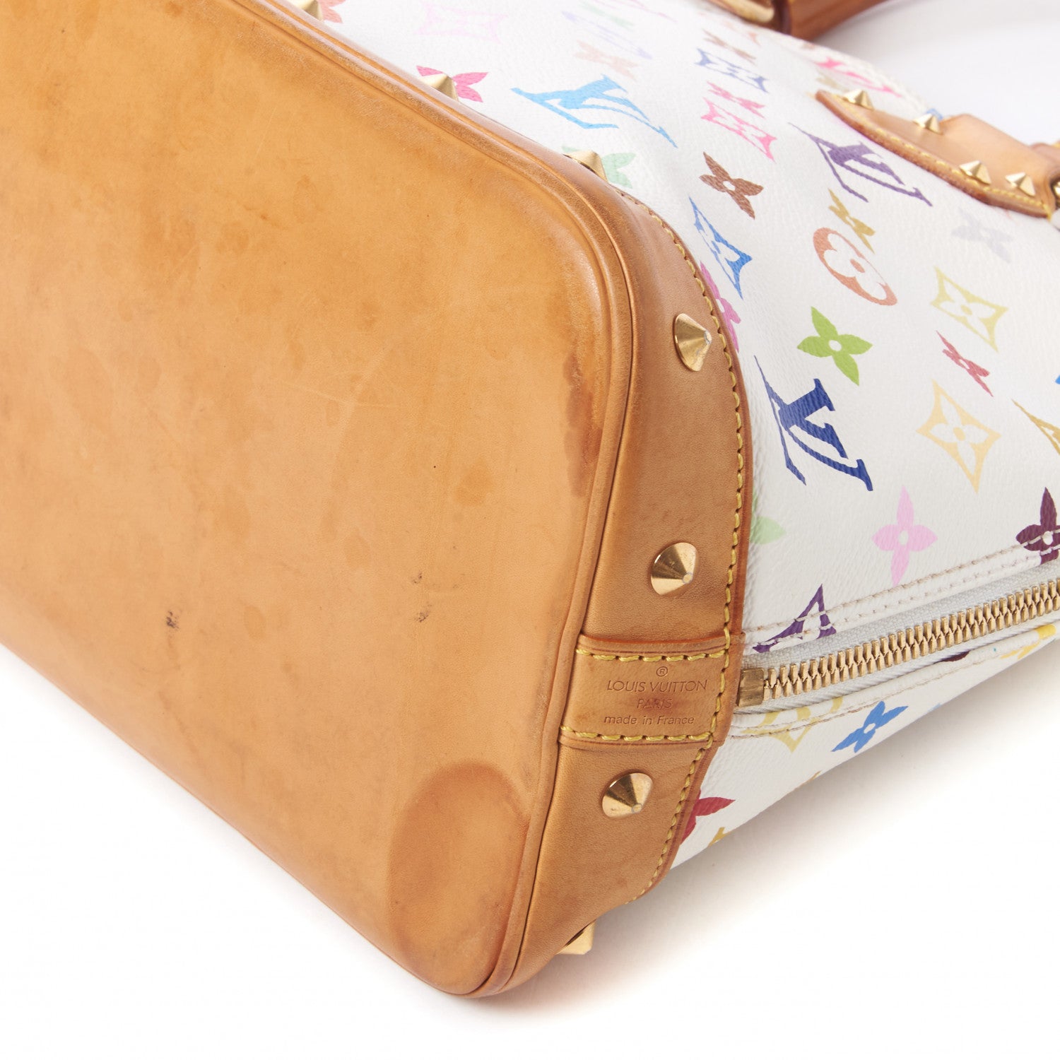 Louis Vuitton Monogram Multicolor Alma White 5 of 9