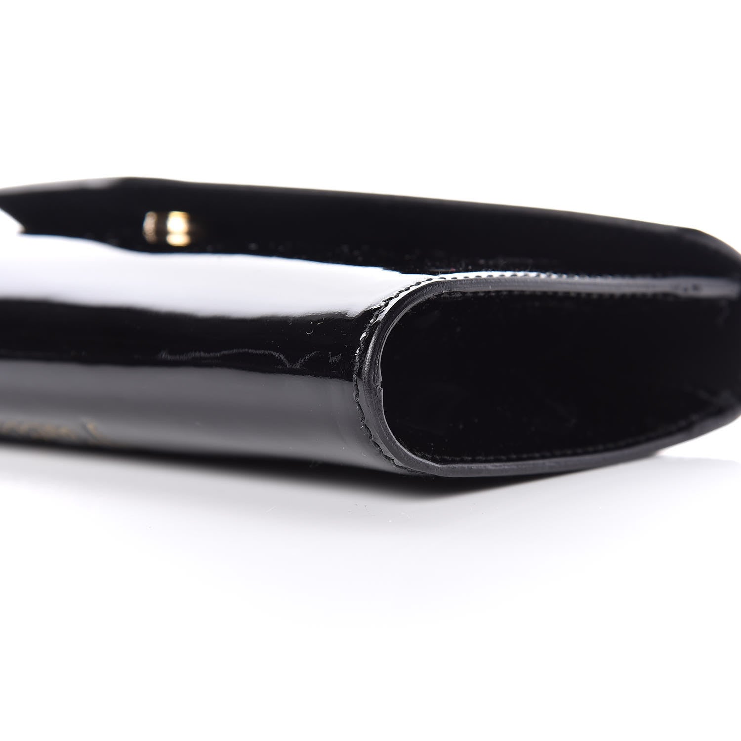Saint Laurent Patent Y-Mail Clutch Black 8 of 8