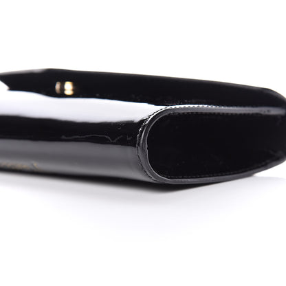 Saint Laurent Patent Y-Mail Clutch Black 8 of 8