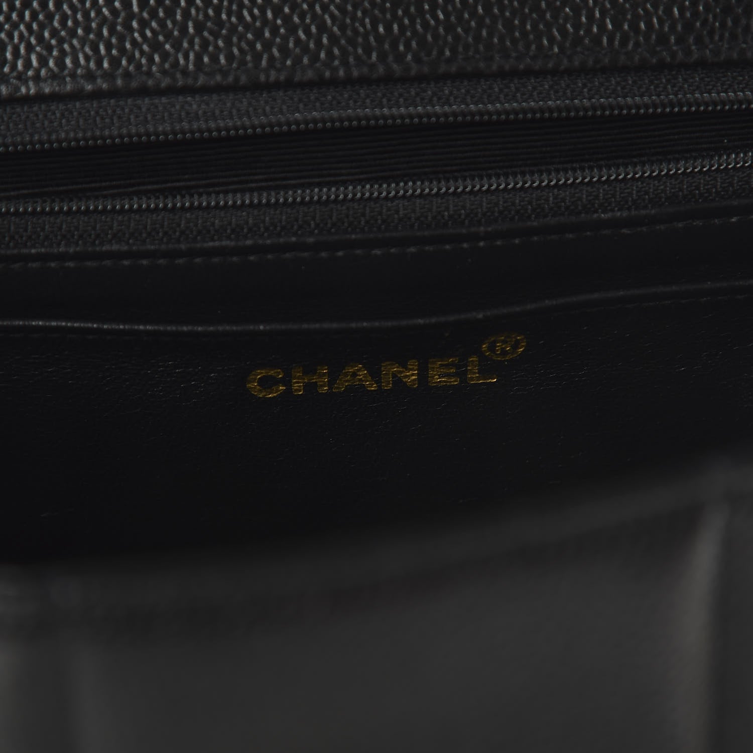Chanel Caviar Vertical Quilted Single Flap Black 8 of 11