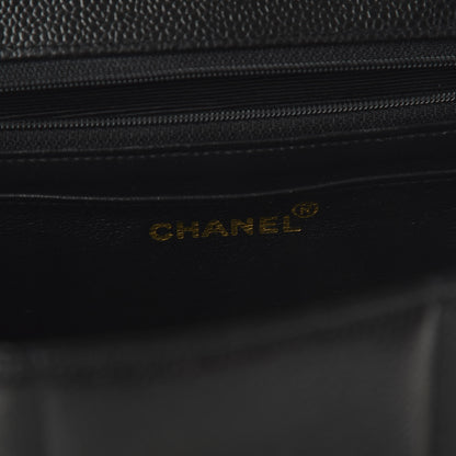 Chanel Caviar Vertical Quilted Single Flap Black 8 of 11