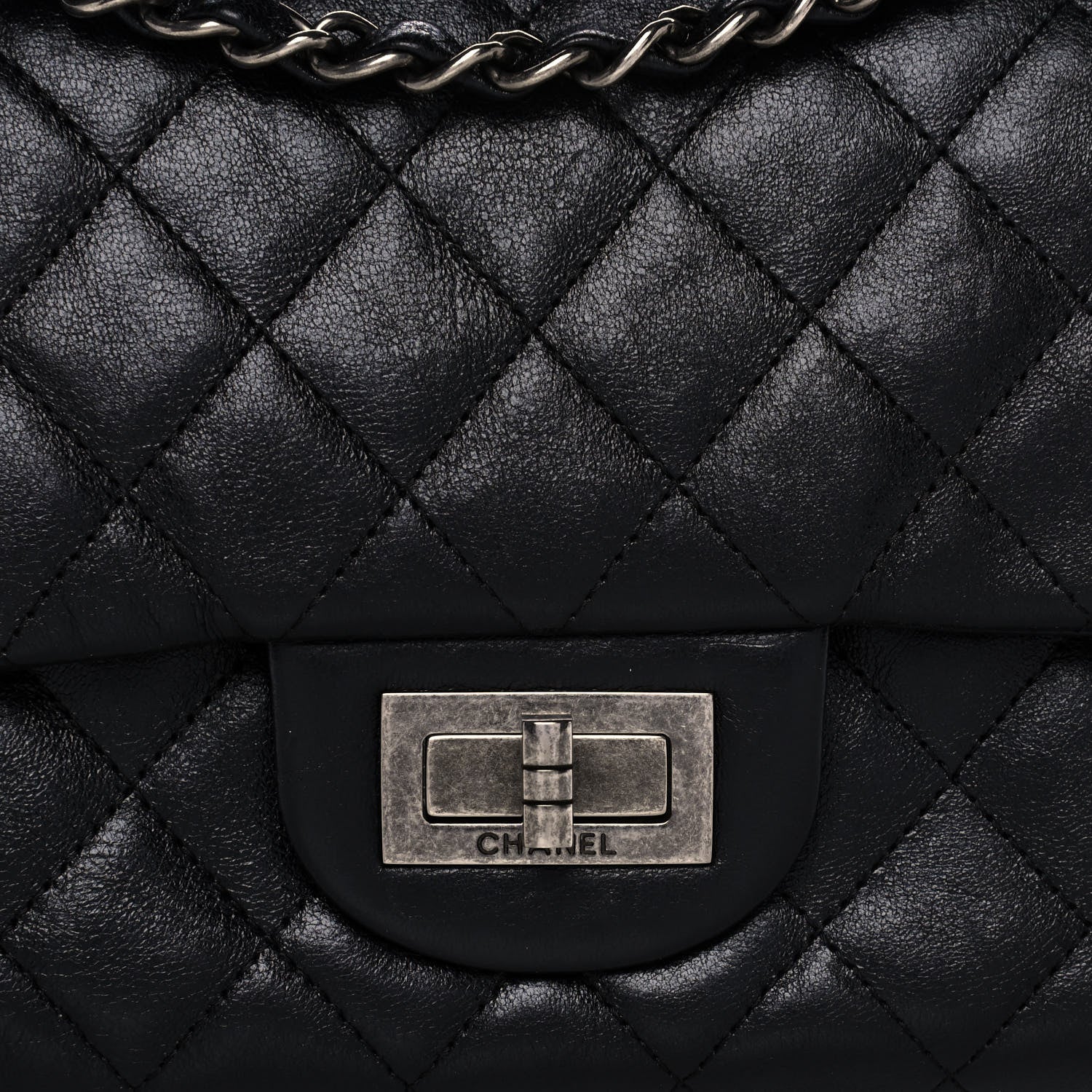 Chanel Lambskin Quilted Medium Hybrid Reissue Flap Black 4 of 14