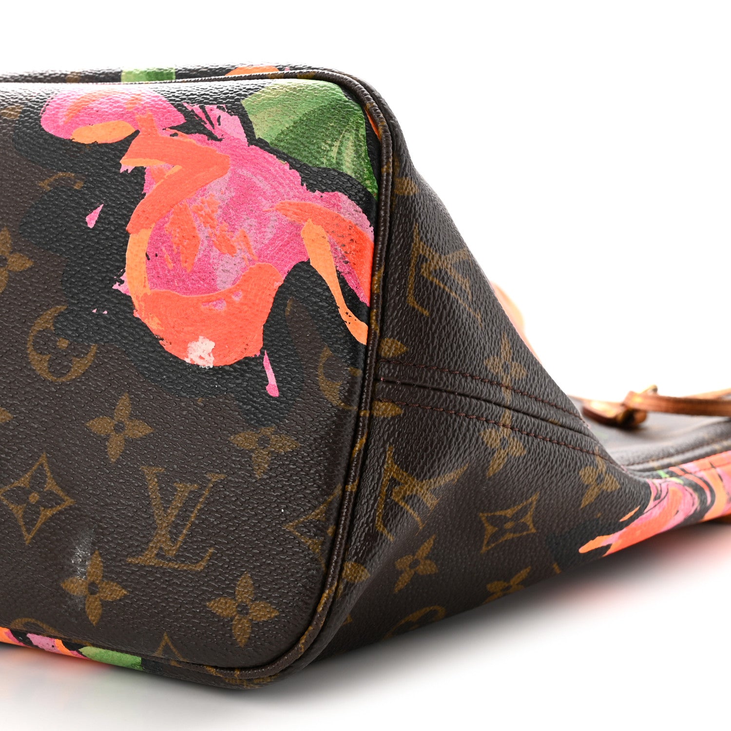 Louis Vuitton Monogram Roses Neverfull MM 10 of 11
