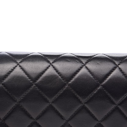 Chanel Lambskin Quilted Medium Double Flap Black 11 of 17