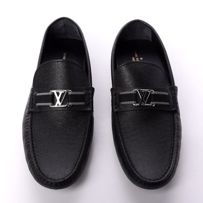 Louis Vuitton Taiga Hockenheim Moccasin Loafers 8 Black 5 of 10