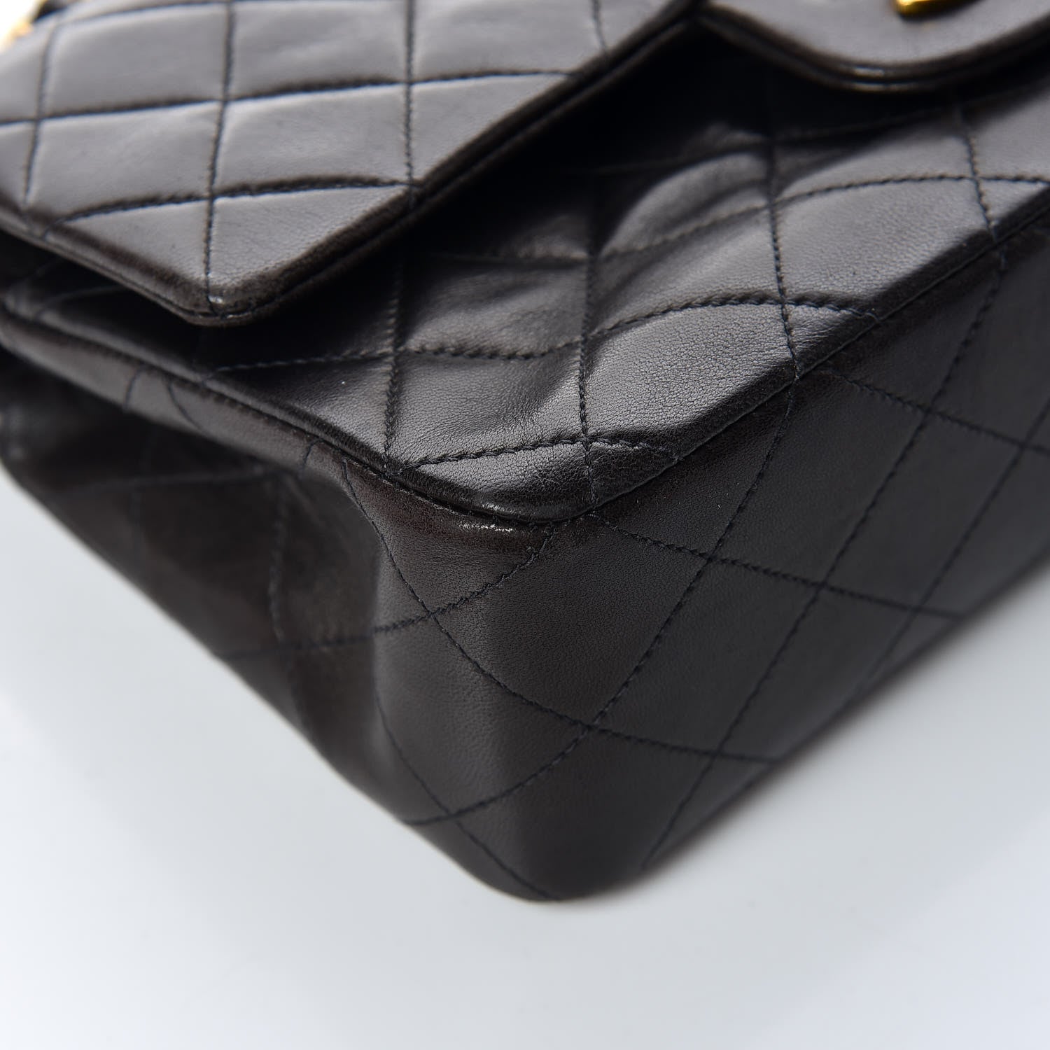 Chanel Lambskin Quilted Small Double Flap Black 12 of 18