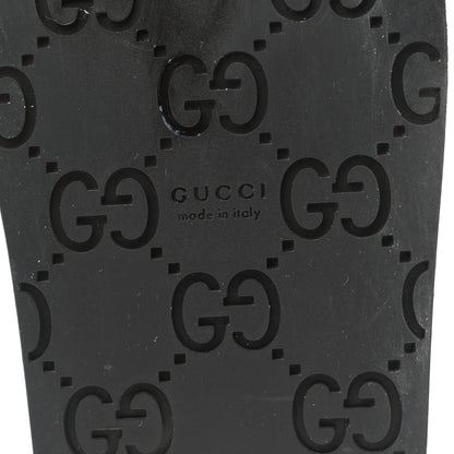 Gucci New Canvas Monogram GG Granada Kid Womens Horsebit Mules 35.5 Green 8 of 10