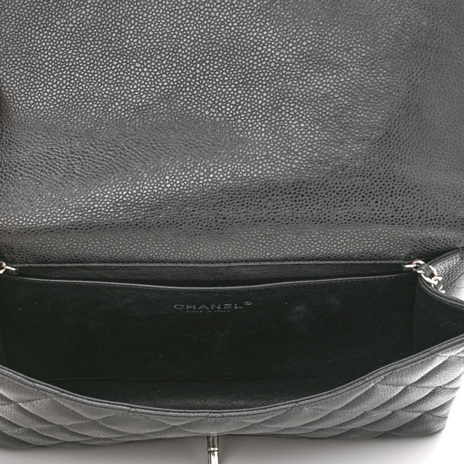 Chanel Caviar Quilted Clutch With Chain Flap Black 5 of 11