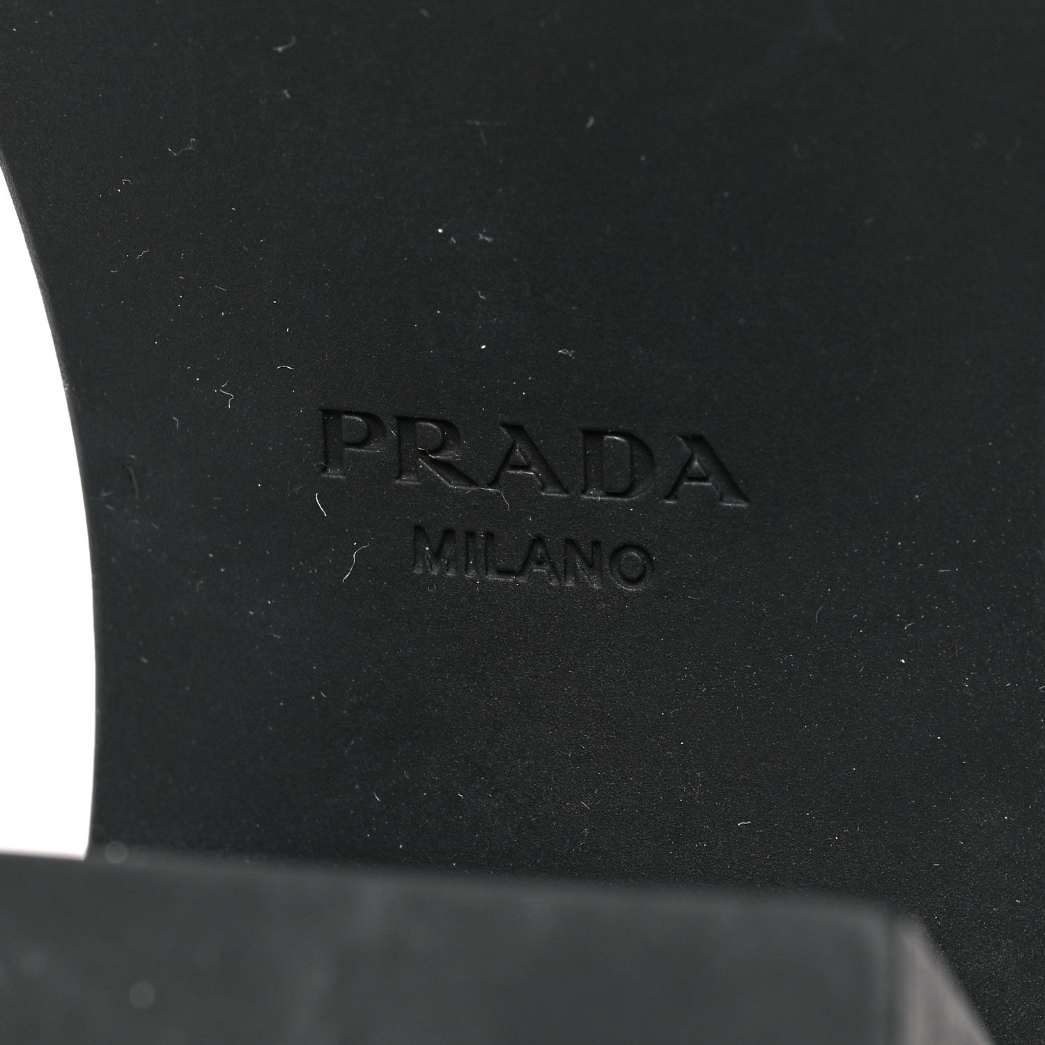 Prada Spazzolato Metal Triangle Logo 85mm Loafers 38.5 Black 7 of 9