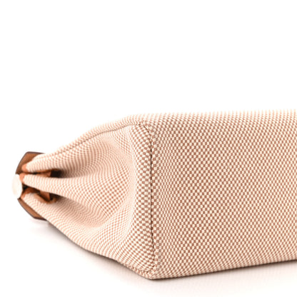 Hermes Vache Hunter Criss Viking Herbag Zip Retourne 31 PM Ecru Beige Naturel 10 of 11