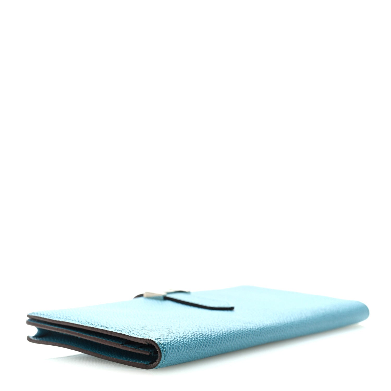 Hermes Epsom Bearn Gusset Wallet Blue Paon 4 of 6