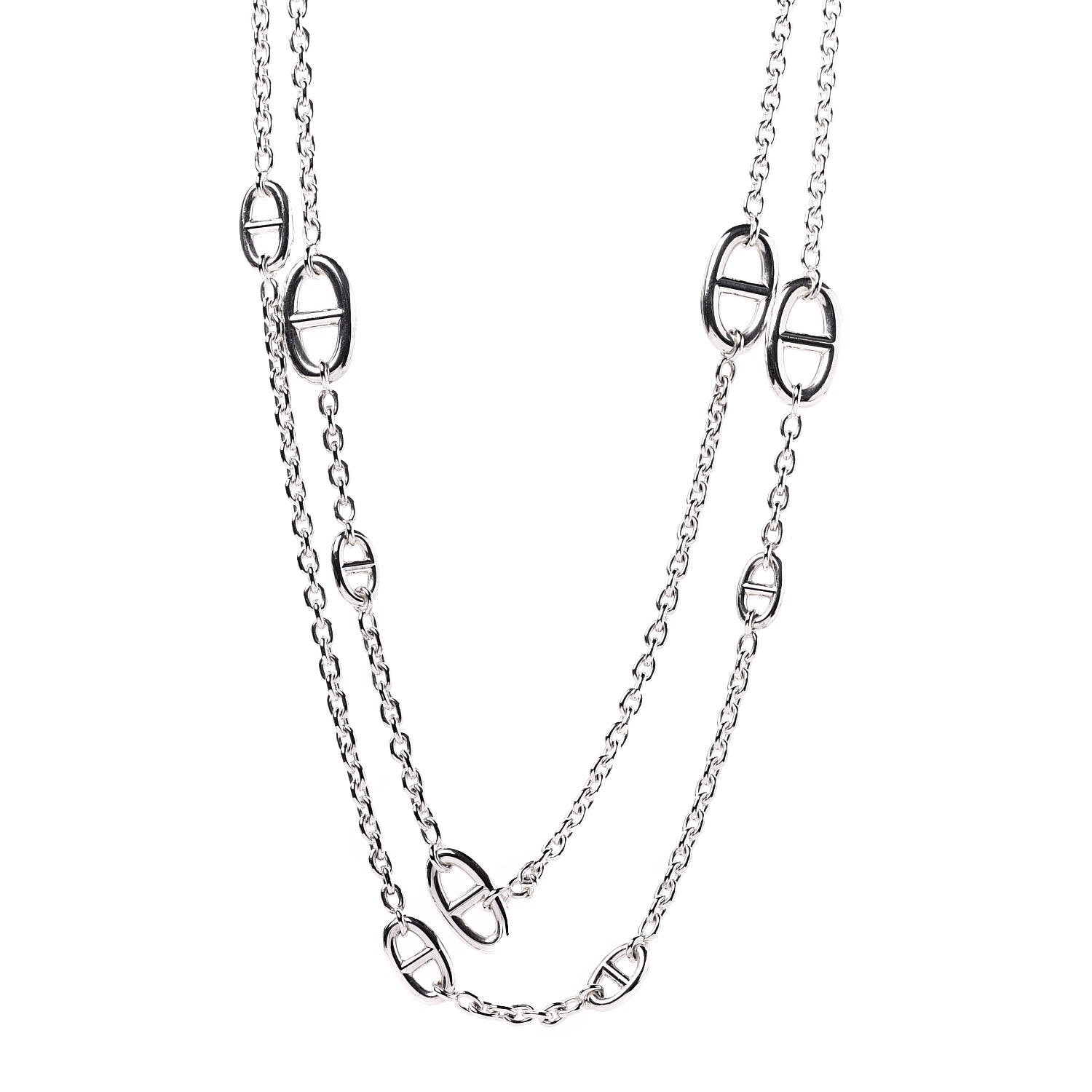 Hermes Sterling Silver Farandole Necklace 120 1 of 7