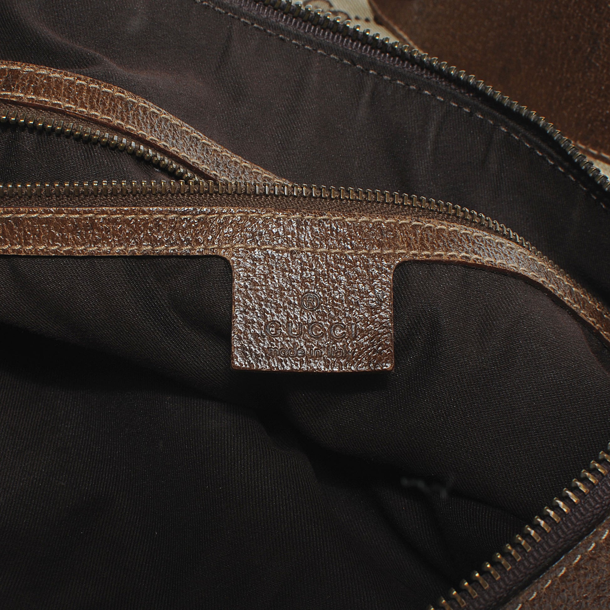 Gucci Monogram Pelham Messenger Shoulder Bag Ebony 6 of 7