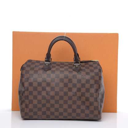 Louis Vuitton Damier Ebene Speedy 30 9 of 9