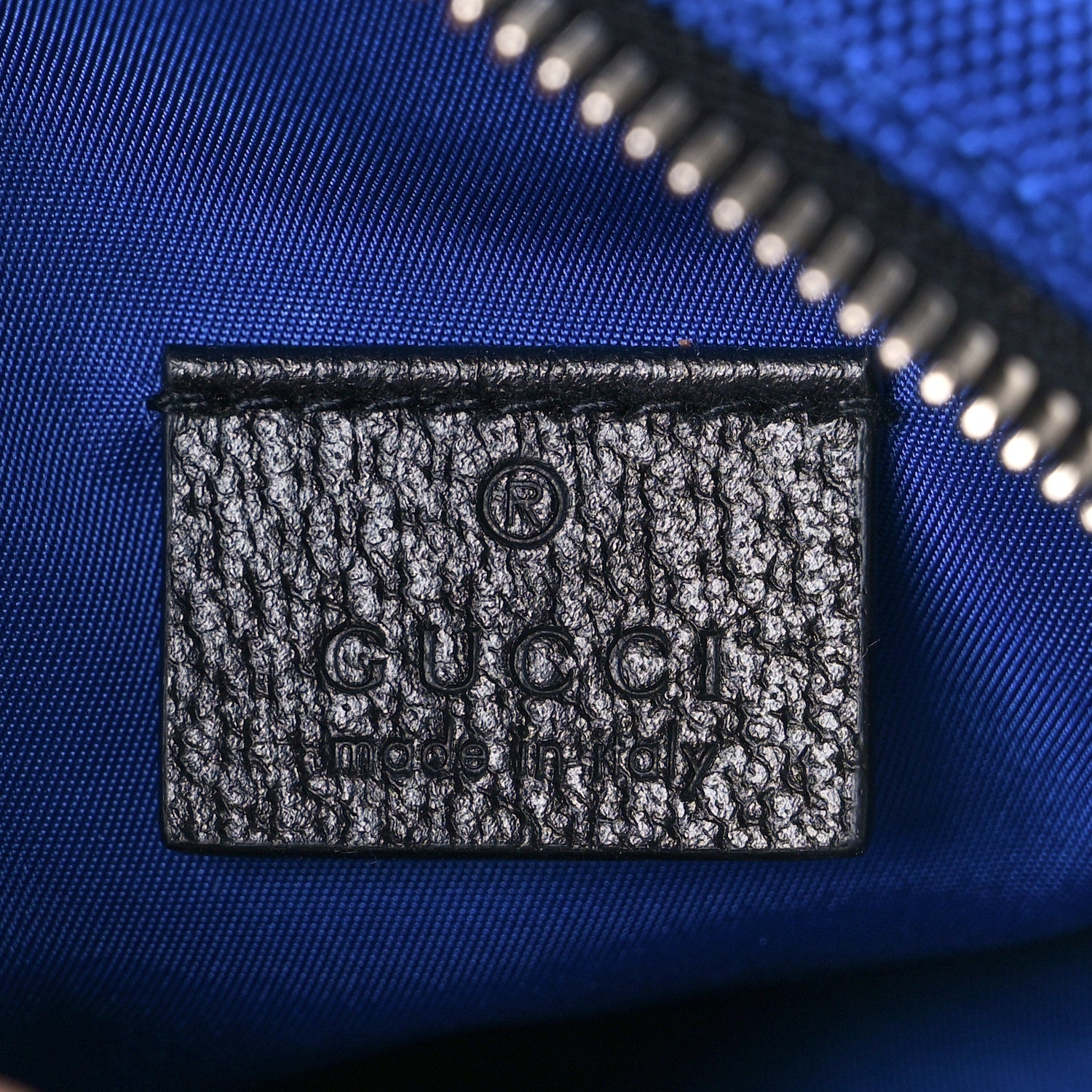 Gucci Econyl Nylon Monogram Off The Grid Shoulder Bag Guilted Blue Black 6 of 9