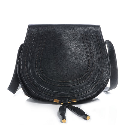 Chloe Calfskin Medium Marcie Round Crossbody Bag Black 1 of 9
