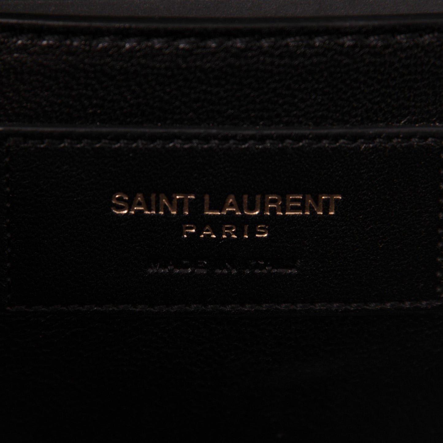 Grain De Poudre Classic Monogram Clutch Black