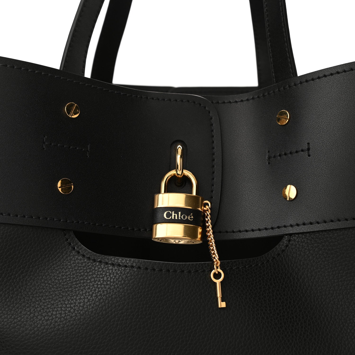 Chloe Smooth Grained Calfskin Medium Aby Tote Black 9 of 11