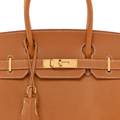 Hermes Vache Naturelle Grainee Birkin Sellier 30 Natural Sable 8 of 12