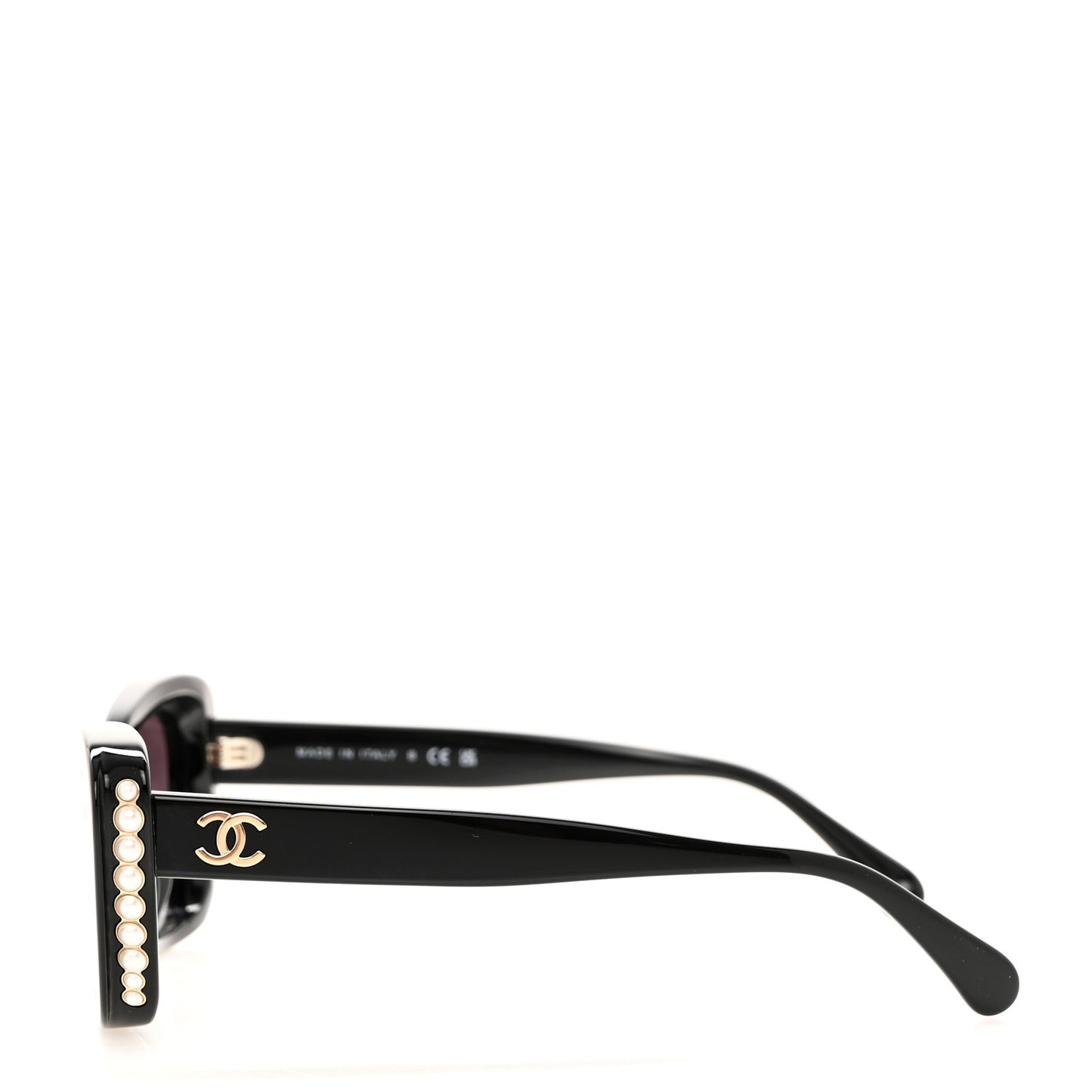 Acetate Pearl Cat Eye CC Sunglasses 5481-H-A Black